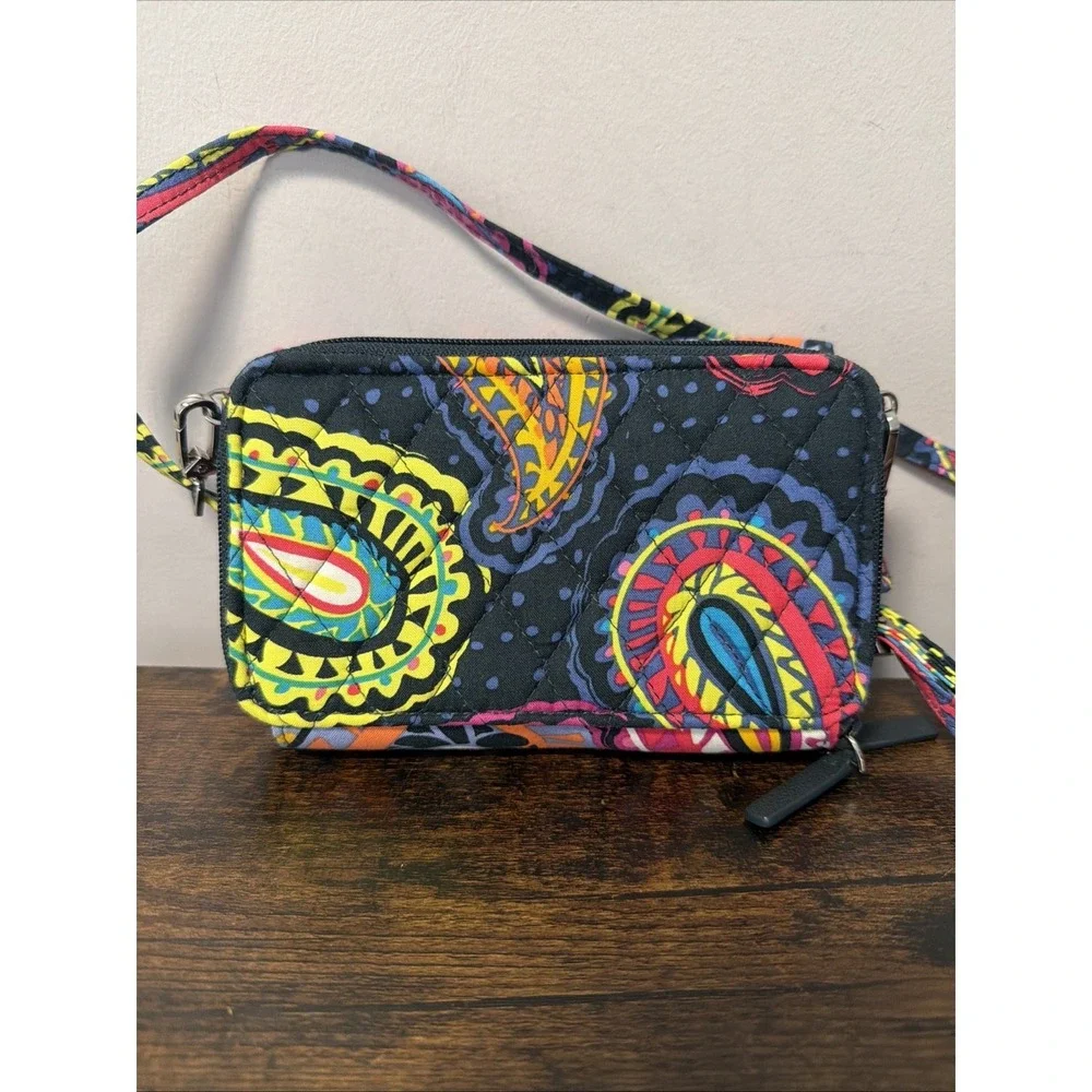 Vera Bradley RFID All in One Crossbody‎ Bag, Twilight Paisley RETIRED, 24375-K01